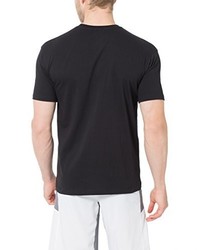 schwarzes T-Shirt mit einem Rundhalsausschnitt von Ultrasport