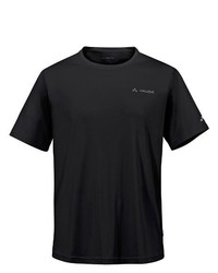 schwarzes T-Shirt mit einem Rundhalsausschnitt von VAUDE