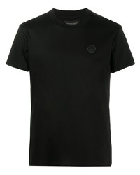 schwarzes T-Shirt mit einem Rundhalsausschnitt von Viktor & Rolf