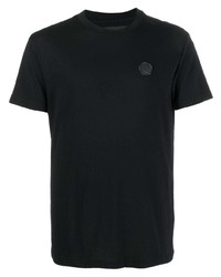 schwarzes T-Shirt mit einem Rundhalsausschnitt von Viktor & Rolf