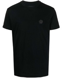 schwarzes T-Shirt mit einem Rundhalsausschnitt von Viktor & Rolf