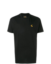 schwarzes T-Shirt mit einem Rundhalsausschnitt von Vivienne Westwood Anglomania