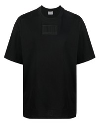 schwarzes T-Shirt mit einem Rundhalsausschnitt von VTMNTS