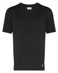 schwarzes T-Shirt mit einem Rundhalsausschnitt von Wacko Maria