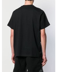 schwarzes T-Shirt mit einem Rundhalsausschnitt von Adidas Originals By Alexander Wang