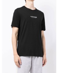 schwarzes T-Shirt mit einem Rundhalsausschnitt von Armani Exchange