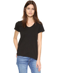 schwarzes T-Shirt mit einem Rundhalsausschnitt von Wilt