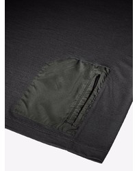 schwarzes T-Shirt mit einem Rundhalsausschnitt von Zegna