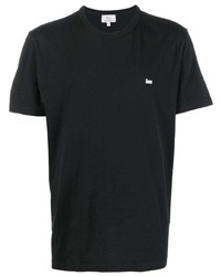 schwarzes T-Shirt mit einem Rundhalsausschnitt von Woolrich