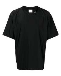 schwarzes T-Shirt mit einem Rundhalsausschnitt von WTAPS