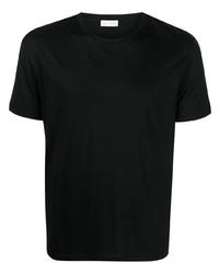 schwarzes T-Shirt mit einem Rundhalsausschnitt von Xacus