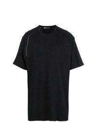 schwarzes T-Shirt mit einem Rundhalsausschnitt von Y-3