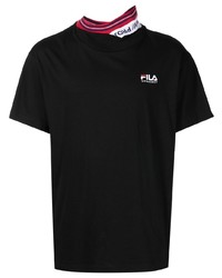 schwarzes T-Shirt mit einem Rundhalsausschnitt von Y/Project