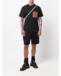 schwarzes T-Shirt mit einem Rundhalsausschnitt von Jacquemus