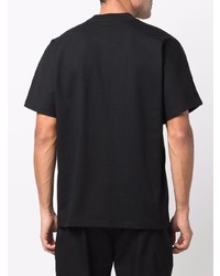 schwarzes T-Shirt mit einem Rundhalsausschnitt von Jacquemus