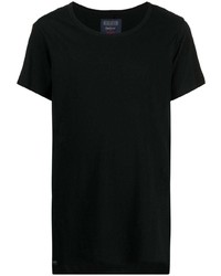 schwarzes T-Shirt mit einem Rundhalsausschnitt von Yohji Yamamoto