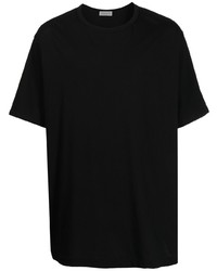 schwarzes T-Shirt mit einem Rundhalsausschnitt von Yohji Yamamoto