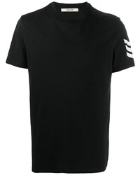 schwarzes T-Shirt mit einem Rundhalsausschnitt von Zadig & Voltaire