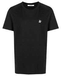 schwarzes T-Shirt mit einem Rundhalsausschnitt von Zadig & Voltaire