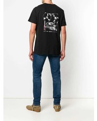 schwarzes T-Shirt mit einem Rundhalsausschnitt von Zadig & Voltaire