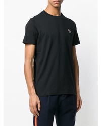 schwarzes T-Shirt mit einem Rundhalsausschnitt von Ps By Paul Smith