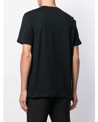 schwarzes T-Shirt mit einem Rundhalsausschnitt von Paul Smith