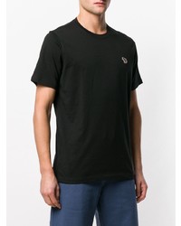 schwarzes T-Shirt mit einem Rundhalsausschnitt von Ps By Paul Smith