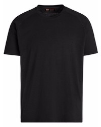 schwarzes T-Shirt mit einem Rundhalsausschnitt von Zegna