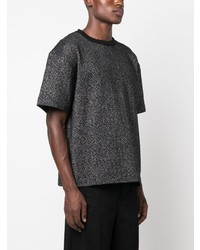 schwarzes T-Shirt mit einem Rundhalsausschnitt von Missoni