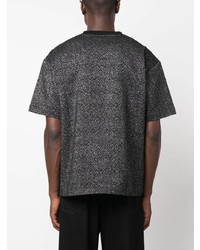 schwarzes T-Shirt mit einem Rundhalsausschnitt von Missoni