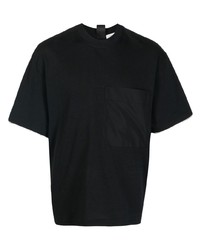 schwarzes T-Shirt mit einem Rundhalsausschnitt von Zilver