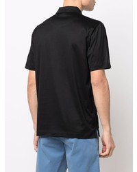 schwarzes T-Shirt mit einem Rundhalsausschnitt von Canali