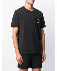 schwarzes T-Shirt mit einem Rundhalsausschnitt von Calvin Klein