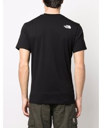 schwarzes T-Shirt mit einem Rundhalsausschnitt von The North Face