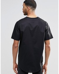 schwarzes T-Shirt mit einem V-Ausschnitt von Asos