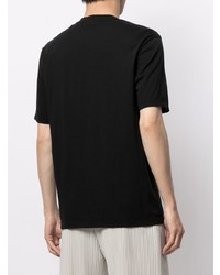 schwarzes T-Shirt mit einem V-Ausschnitt von James Perse