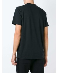 schwarzes T-Shirt mit einem V-Ausschnitt von Michael Kors