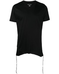 schwarzes T-Shirt mit einem V-Ausschnitt von Private Stock