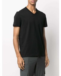 schwarzes T-Shirt mit einem V-Ausschnitt von Tom Ford