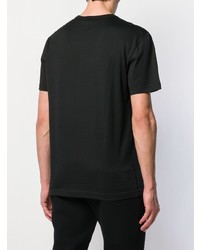 schwarzes T-Shirt mit einem V-Ausschnitt von Dolce & Gabbana