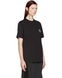 schwarzes T-shirt mit Sternenmuster von Givenchy