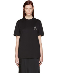 schwarzes T-shirt mit Sternenmuster von Givenchy