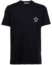 schwarzes T-shirt mit Sternenmuster von Givenchy