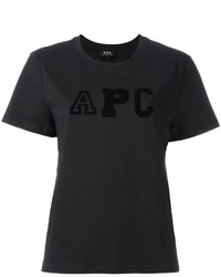 schwarzes T-shirt von A.P.C.