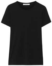 schwarzes T-shirt von ADAM by Adam Lippes