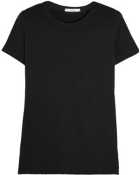 schwarzes T-shirt von ADAM by Adam Lippes