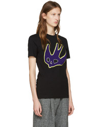 schwarzes T-shirt von MCQ