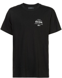 schwarzes T-shirt von Amiri