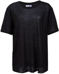 schwarzes T-shirt von Anine Bing