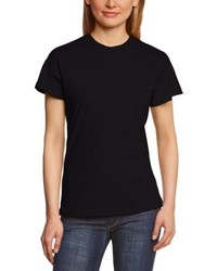 schwarzes T-shirt von Anvil
